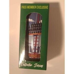 Busch Gardens SHEIKRA Member Collectible 11oz Glass Roller Coaster New in Box